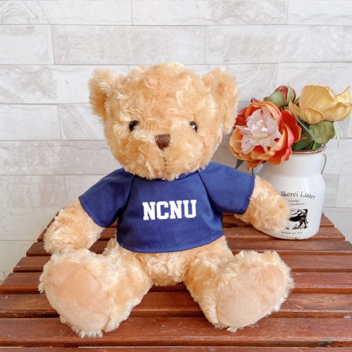 【團購商品，10隻起做】NCNU微笑小熊_藍
