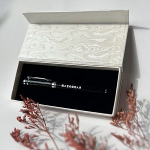 【團購商品，10支起做】暨大經典典雅鋼珠筆禮盒_琴鍵黑