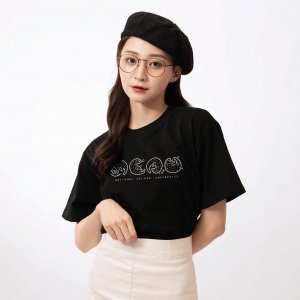 【圖文部獨賣】NCNU日常穿山甲短T_眼睛很黑