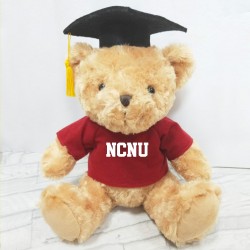 【絕版出清，售完不補】NCNU畢業小熊_酒紅
