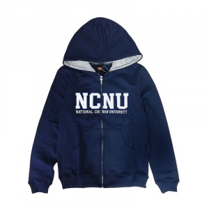 【絕版出清,售完不補】NCNU貼布繡刷毛外套__深藍