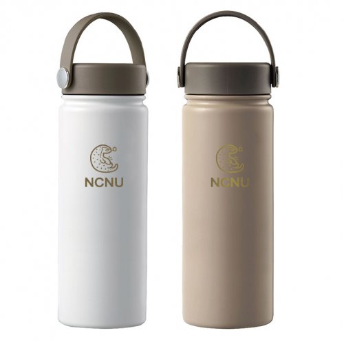 【團購商品，需24倍數下單】NCNU穿山甲淘喜大地色系手提陶瓷保溫杯550ml_奶油白/可可牛奶
