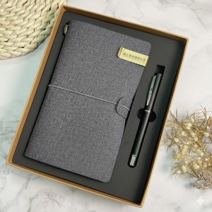 【團購商品,10個起做】暨大旅行手札書寫禮盒_霧黑組/皮革組(可混色)